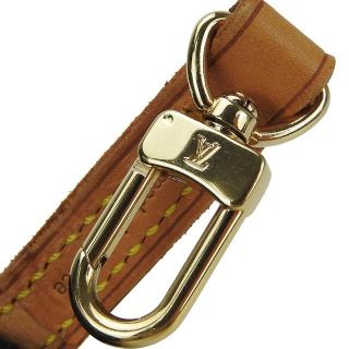 ルイヴィトン ショルダーストラップ ヌメ革 約120cm 斜め掛け ベージュ レザー レディース 女性 小物 Lv louis vuitton shoulder strap beige