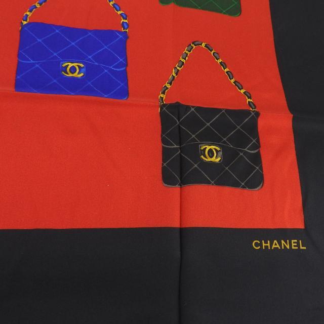 シャネル　CHANEL   スカーフ　大判　シルク100%