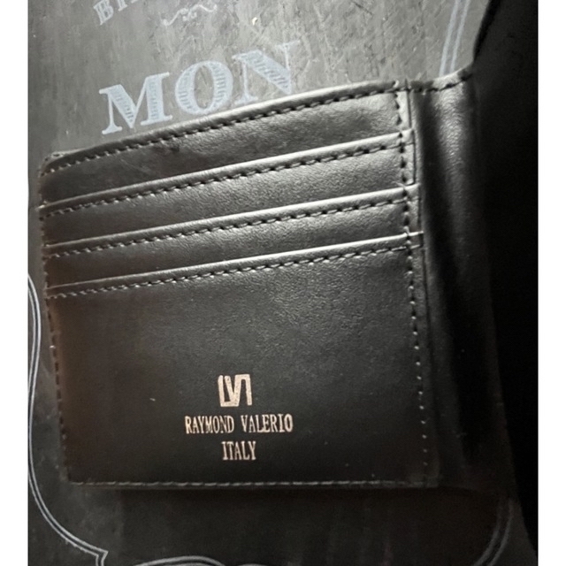 RAYMOND VALERIO ブラック2つ折財布 メンズのファッション小物(折り財布)の商品写真