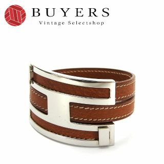 Hermes - 【中古】エルメス バングル ブレスレット プスプス □E刻印