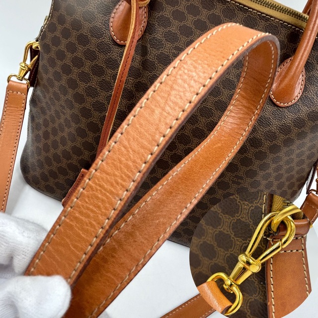 celine - 【美品】CELINE セリーヌ マカダム柄 2WAY ハンドバッグ