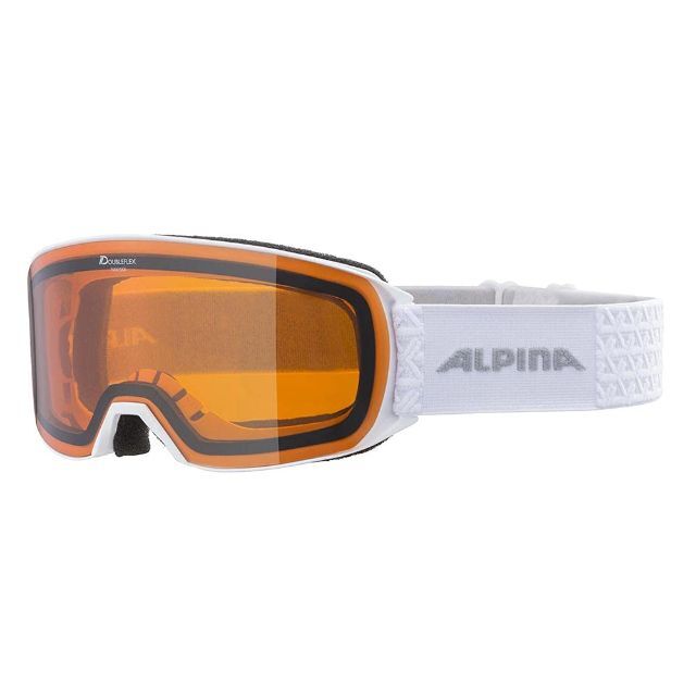 【色: ホワイト】ALPINAアルピナ スキースノーボードゴーグル ユニセックス