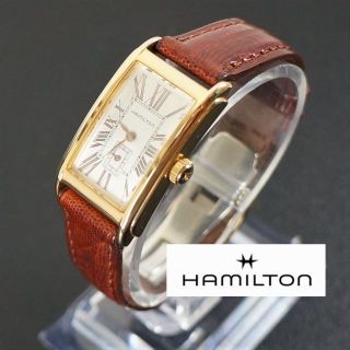 ハミルトン(Hamilton)の【稼働品】ハミルトン　アードモア　6266　電池交換済　純正ベルト(腕時計)