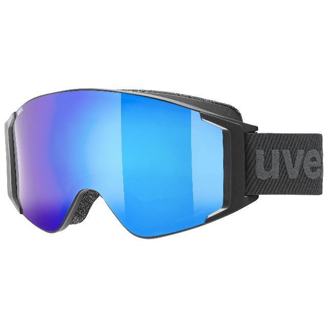 【色: ブラックマット/ブルー】uvexウベックス スキースノーボードゴーグル  スポーツ/アウトドアのスノーボード(アクセサリー)の商品写真