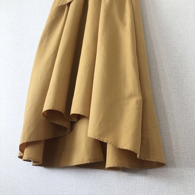 heather(ヘザー)のヘザー Heather ロング フレア スカート イエロー 黄色 レディースのスカート(ロングスカート)の商品写真