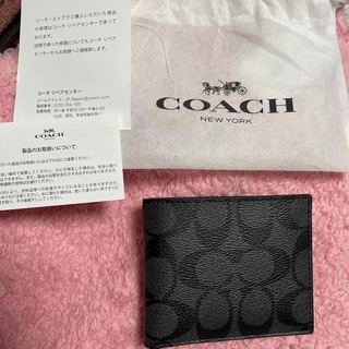 COACH - コーチ　COACH メンズ2つ折り財布　未使用
