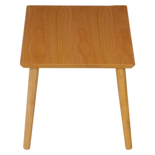 【色: ナチュラル】不二貿易 ローテーブル 幅80cm ナチュラル 天然木 簡単 2