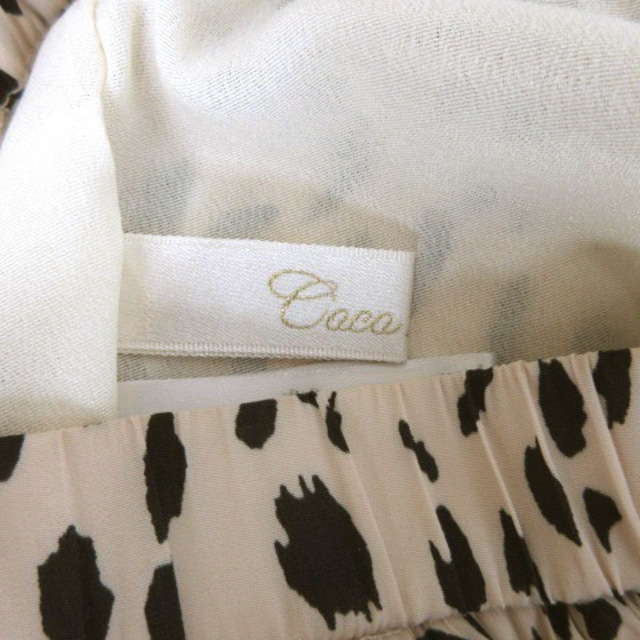 COCO DEAL(ココディール)のココディール COCO DEAL プリーツ スカート 総柄 2 ライトベージュ レディースのスカート(その他)の商品写真