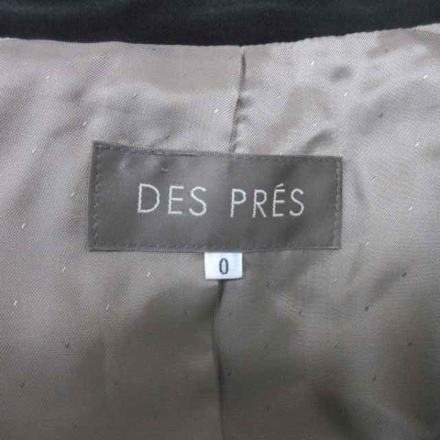 DES PRES(デプレ)のデプレ トゥモローランド ベロア ジャケット 1B 0 ブラック 230501E レディースのジャケット/アウター(その他)の商品写真
