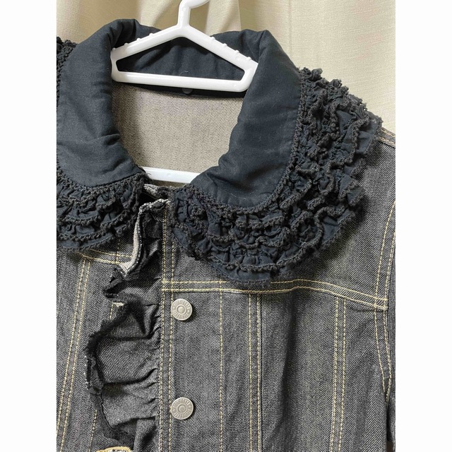 PINK HOUSE ピンクハウス フリル デニムジャケット グレー M 美品-