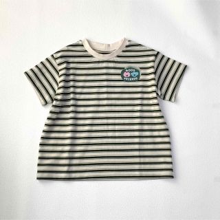 生成×緑　フリルなし　120cm(Tシャツ/カットソー)