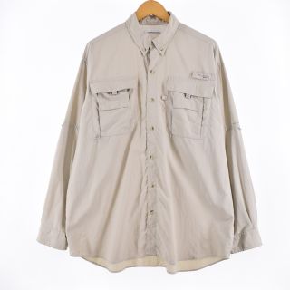 コロンビア(Columbia)の古着 コロンビア Columbia PFG OMNI-SHADE 長袖 ボタンダウン フィッシングシャツ メンズXL /eaa334581(シャツ)