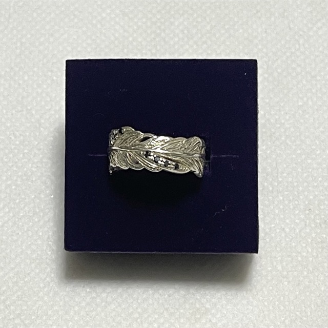 agete(アガット)のagete  ブラックダイヤモンド フェザーリング レディースのアクセサリー(リング(指輪))の商品写真