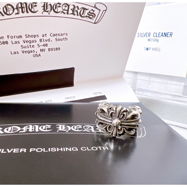Chrome Hearts - クロムハーツ 🍀ダブルフローラルクロス リングの通販