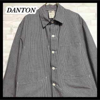 【DANTON】ダントン 千鳥格子ジャケット フランス製 シャツジャケット 42