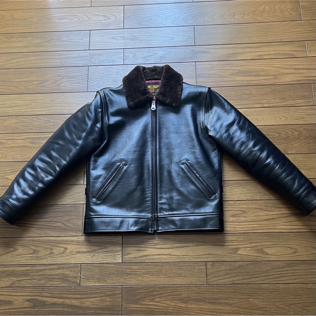 極美品 CALEE TYPE HORSE LEATHER JACKET