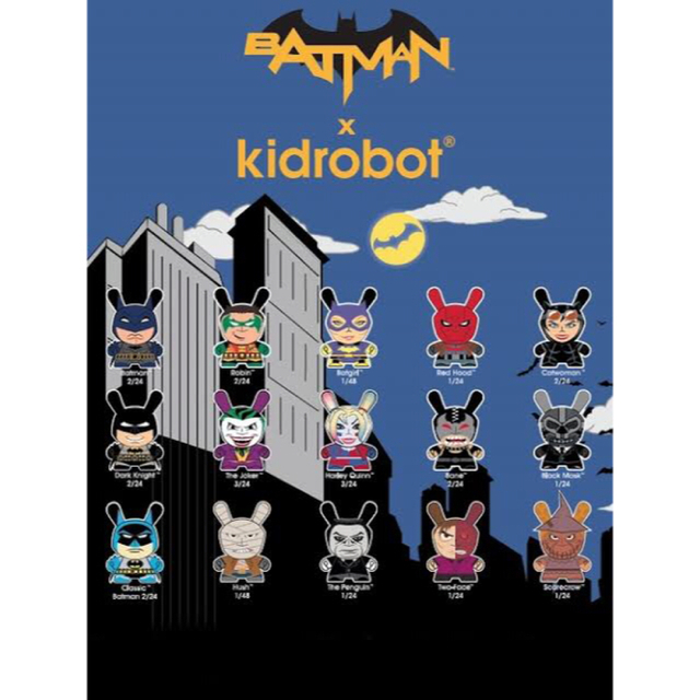 DC(ディーシー)の【22個セット】　kidrobot　バットマン　batman　フィギュア　未開封 エンタメ/ホビーのフィギュア(アメコミ)の商品写真