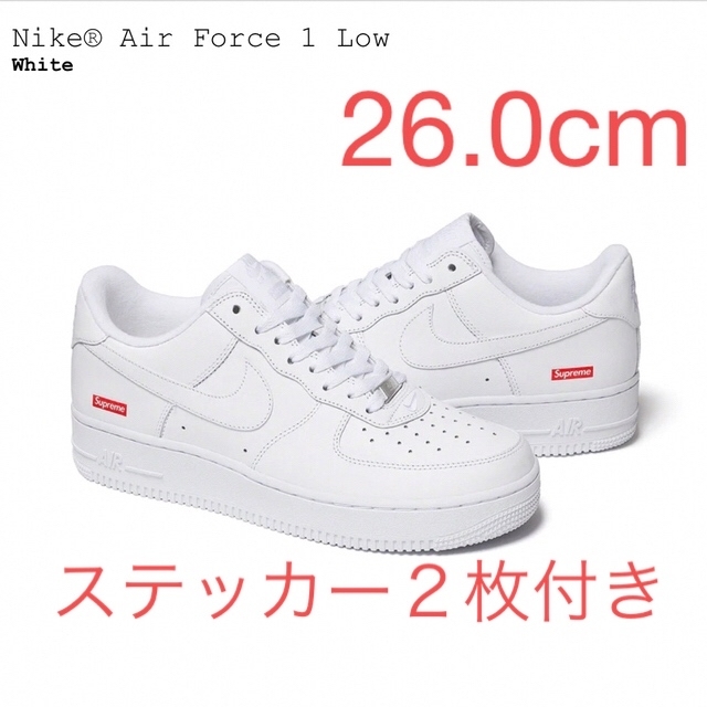 Supreme × Nike Air Force 1 Low 26.0㎝スニーカー