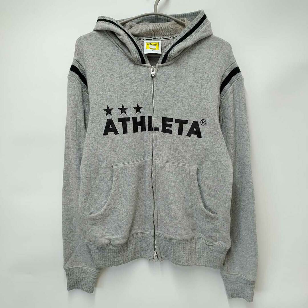 ATHLETA アスレタ スウェット ジップアップ パーカー M グレー ユニセックス サッカー フットサル スポーツウェアの通販 by  カウカウキング's shop｜アスレタならラクマ