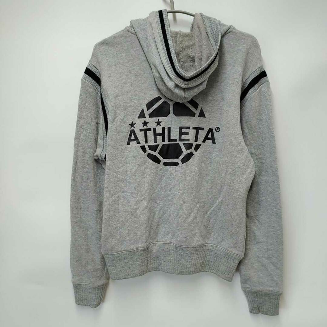 ATHLETA(アスレタ)のアスレタ スウェット ジップアップ パーカー M グレー ユニセックス サッカー フットサル スポーツウェア スポーツ/アウトドアのサッカー/フットサル(ウェア)の商品写真