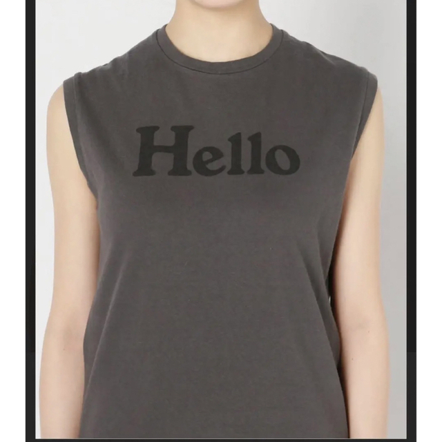 マディソンブルー tシャツ hello ノースリーブ - Tシャツ(半袖/袖なし)