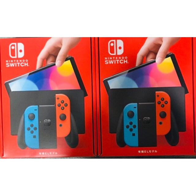 最新即日発送可！新品未開封品Nintendo Switch 有機EL  ネオン　2台