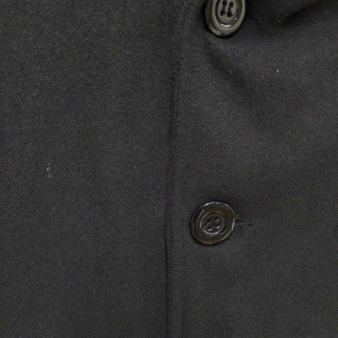 GENUOKUDIAN Pコート ロング丈 2XL ブラック メンズ アウター