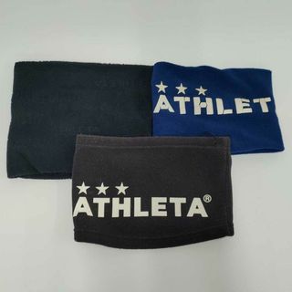 アスレタ(ATHLETA)の[3点セット] アスレタ ネックウォーマー フリース ブラック/ネイビー ユニセックス サッカー フットサルウェア(ウェア)