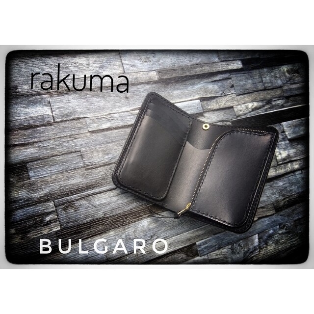 ◆ Italian　Leather　BULGARO　Middle　Walletトラッカーウォレット