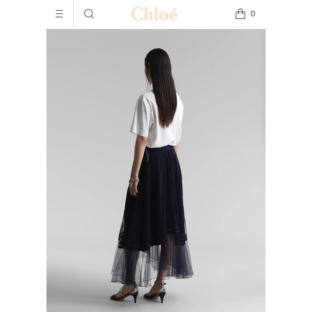 Chloe(クロエ)のクロエ　ロゴtシャツ レディースのトップス(Tシャツ(半袖/袖なし))の商品写真