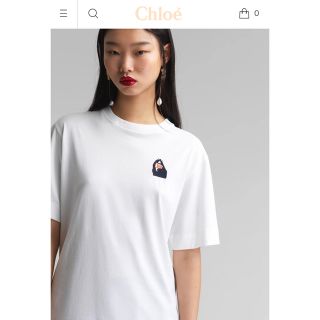 クロエ　ロゴtシャツ