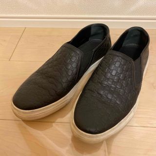 グッチ(Gucci)のGUCCI  グッチ　スニーカー　スリッポン　ブラック(スニーカー)