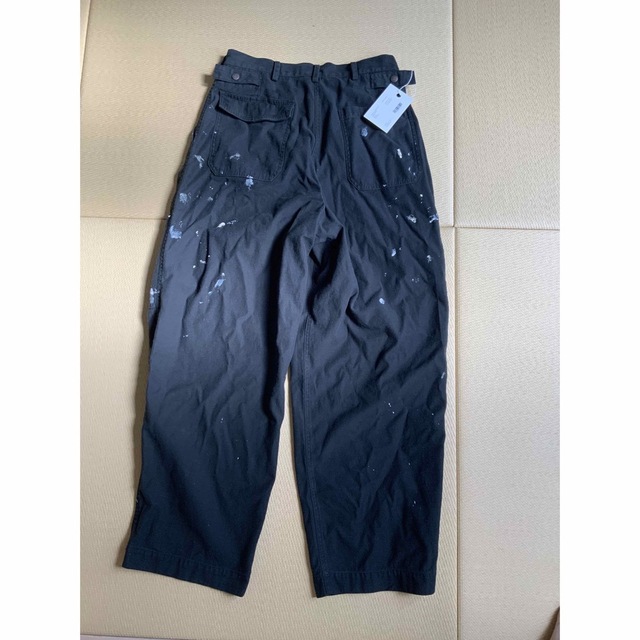 最終価格marka マーカ 23ss ベイカーパンツ ペインテッド ブラック2