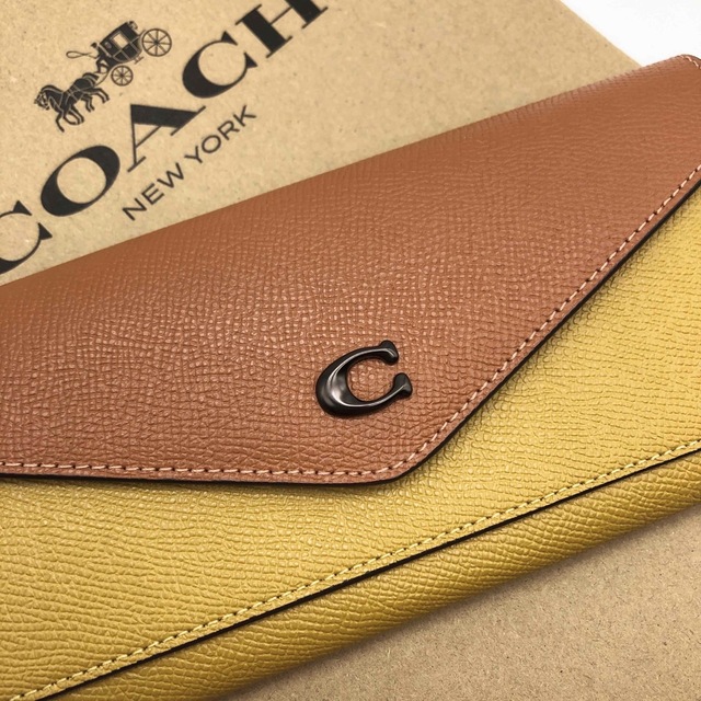 【COACH☆新品】ウィン ソフト ウォレット カラーブロック！長財布！希少！