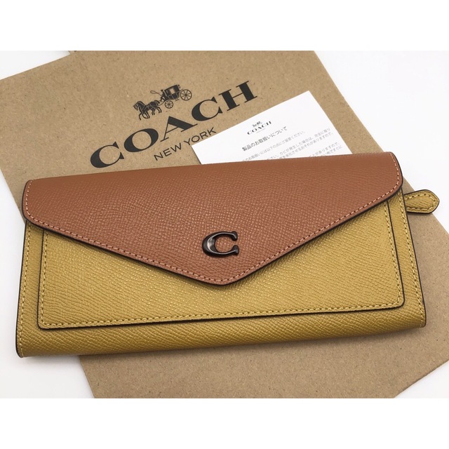 COACH   COACH新品ウィン ソフト ウォレット カラーブロック！長