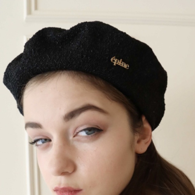 épine(エピヌ)の美品　épine summer béret black レディースの帽子(ハンチング/ベレー帽)の商品写真