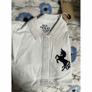 ポロクラブ(Polo Club)のホワイトポロシャツ　新品未使用　ラガーシャツ(ポロシャツ)
