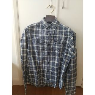 アバクロンビーアンドフィッチ(Abercrombie&Fitch)のAbercrombie&Fitch 青 ネルシャツ(シャツ)