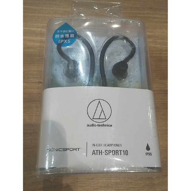 audio-technica(オーディオテクニカ)のATH-SPORT10　防水　ステレオイヤホン スマホ/家電/カメラのオーディオ機器(ヘッドフォン/イヤフォン)の商品写真