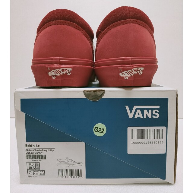 VAULT by VANS BOLD NI LX バンズ オールレッド 27cm メンズの靴/シューズ(スニーカー)の商品写真