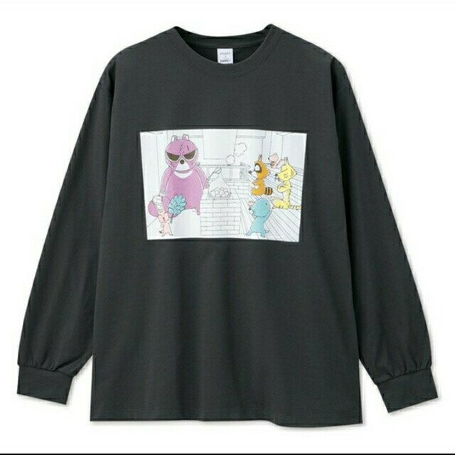 ぼのぼの ウェルビー サウナ ロングTシャツ メンズのトップス(Tシャツ/カットソー(七分/長袖))の商品写真