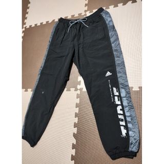 アディダス(adidas)の☆ANP-319 アディダス トラックパンツ 黒・グレー サイズ S(トレーニング用品)