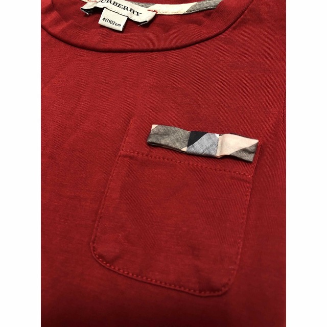 BURBERRY(バーバリー)の⭐︎美品⭐︎ パリで購入 バーバリー Tシャツ 4y102㎝ キッズ/ベビー/マタニティのキッズ服女の子用(90cm~)(Tシャツ/カットソー)の商品写真