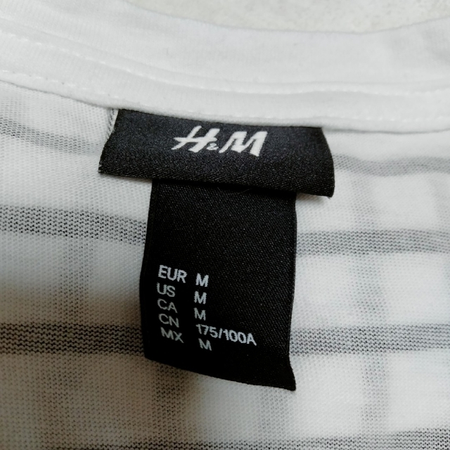 H&M(エイチアンドエム)のH＆ＭメンズＴシャツエイチ・アンド・エムボーダー メンズのトップス(Tシャツ/カットソー(半袖/袖なし))の商品写真