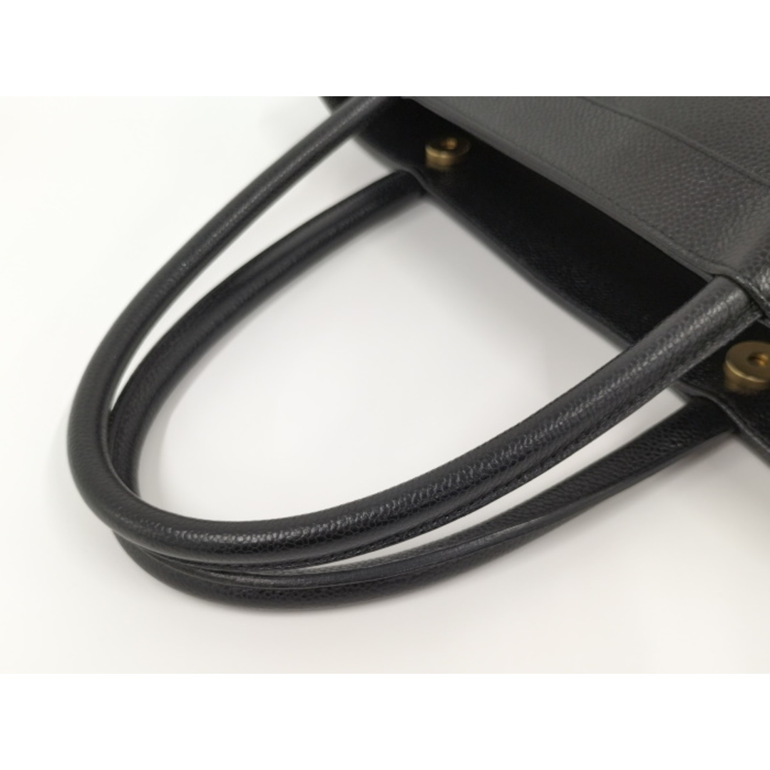CHANEL - CHANEL トートバッグ キャビアスキン ブラックの通販 CHANEL - CHANEL トートバッグ キャビアスキン ブラックの通販