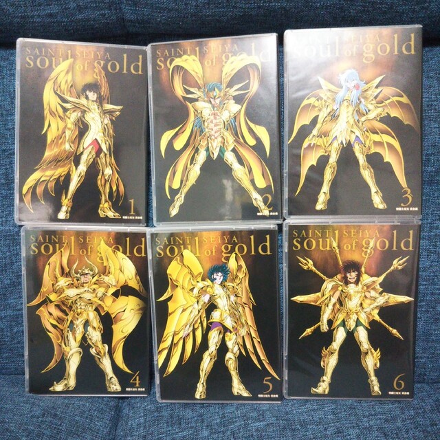 在庫好評 聖闘士星矢 黄金魂-soul of gold- 1~6〈特装限定版〉DVD全巻
