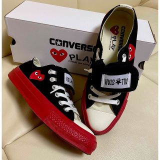 コムデギャルソン(COMME des GARCONS)のPLAY プレイ コムデギャルソン コンバース スニーカー ローカット 24㎝(スニーカー)