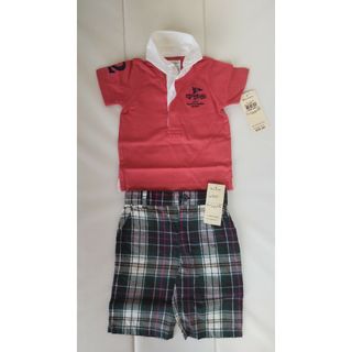 ポロラルフローレン(POLO RALPH LAUREN)の＊ラルフローレン ラガーシャツ パンツ セット baby  6M   60cm(カバーオール)