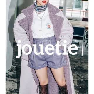 ジュエティ(jouetie)の【jouetie】 ハイウエストキュロット   レザーショートパンツ(ショートパンツ)