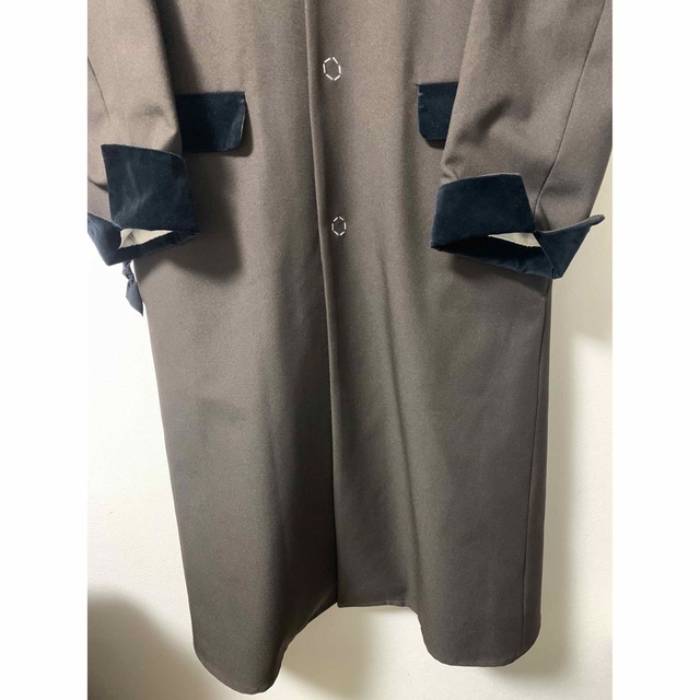 SUNSEA 18AW POLYYS WOOL COAT ASH BROWN